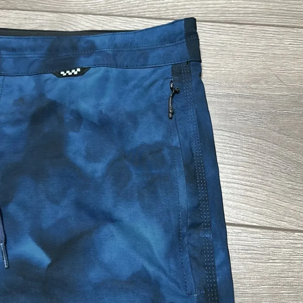 Vans Voyage Tie Dye Swim Board‎ Shorts Blue Size 38